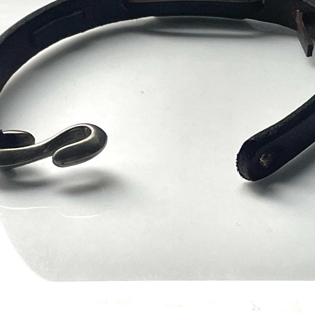 Asher Brown & Silver Genuine Leather Medical Alert ID Bracelet With Free Personalised Engraving Gift Box by Shelley @buyamedicalalert.com