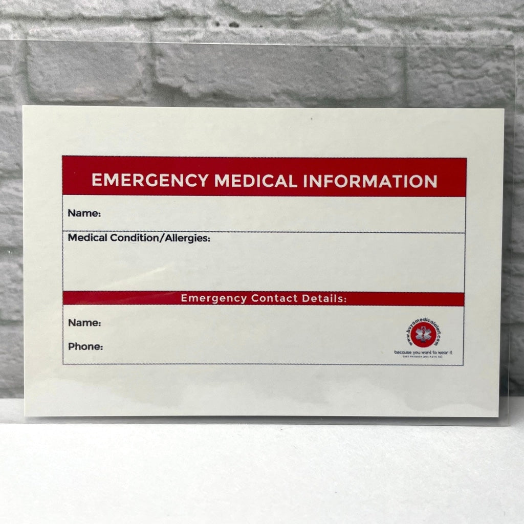 Florence Red Silver Leather Medical Alert ID Bracelet - Free Personalised Engraving, Gift Box, Medical Card by Shelley @buyamedicalalert.com