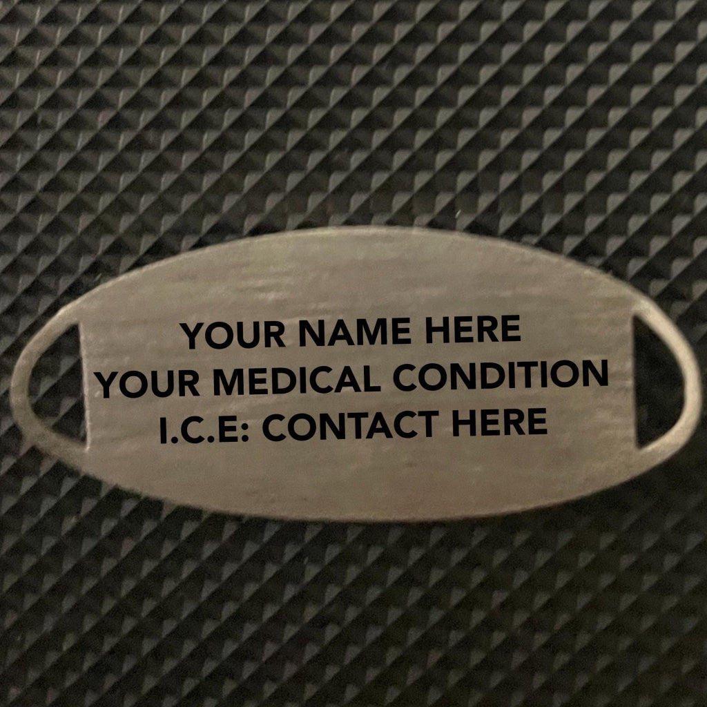 Kerr Blue Medic Alert Medical ID and Allergy Bracelet Free Custom Engraving Made to Fit, Free Gift Box by Shelley @buyamedicalalert.com