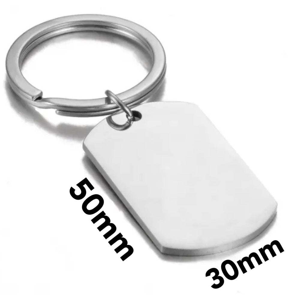 Stainless Steel Medical Alert ID Tag Add to School Bags, Handbags, Key Fob Includes 4 Lines of Custom Engraving from buyamedicalalert.com