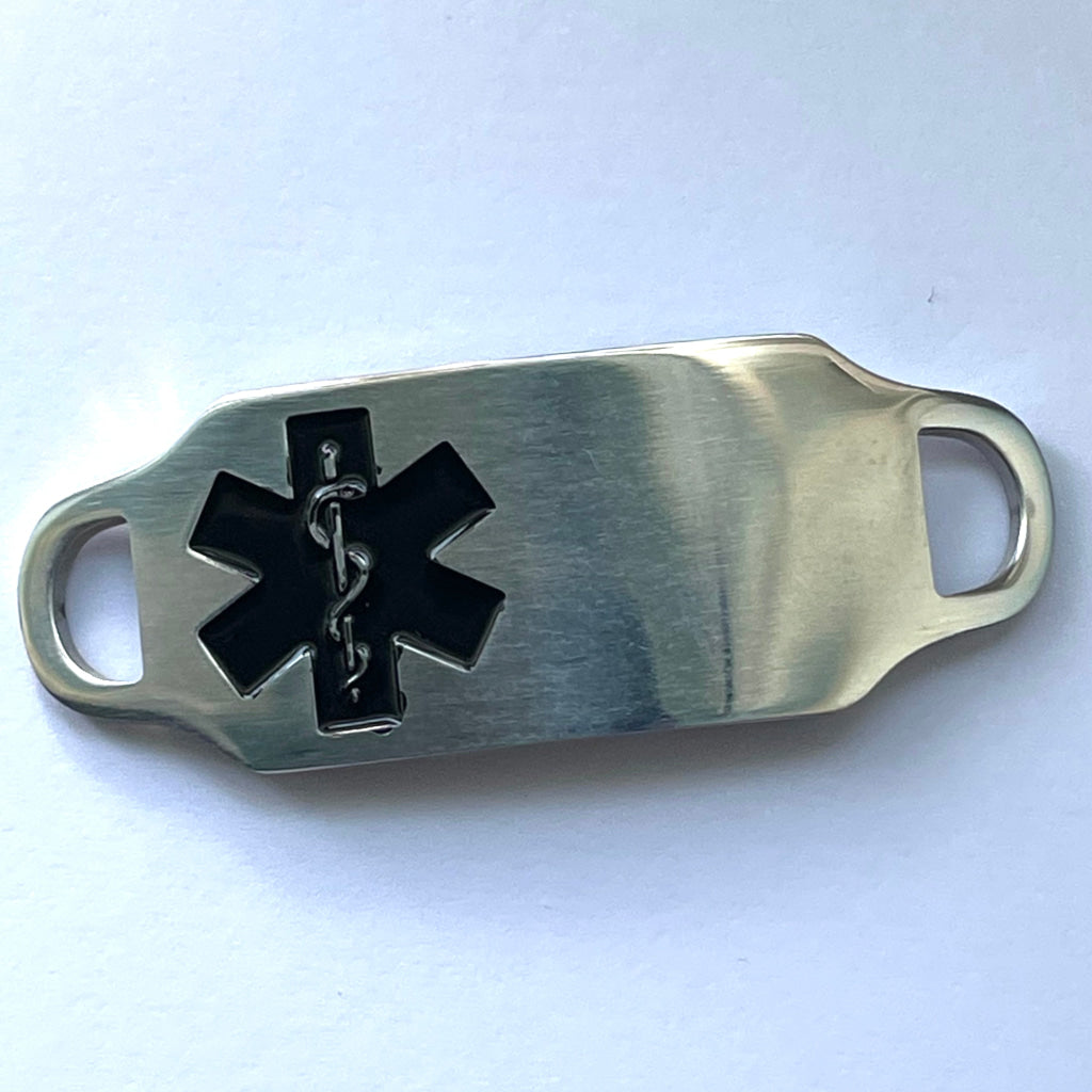 buyamedicalalert.com Cori Brown Leather Medical Alert ID Bracelet - Personalised Identification Tags & Jewelry