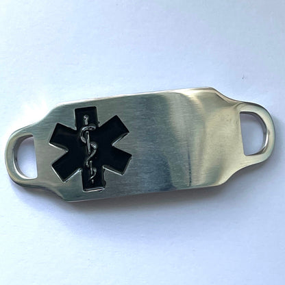 buyamedicalalert.com Cori Brown Leather Medical Alert ID Bracelet - Personalised Identification Tags & Jewelry