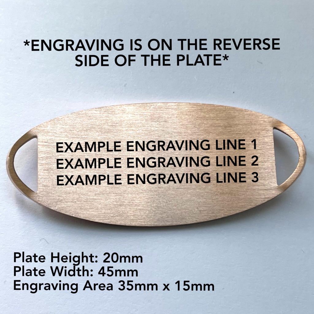 Spencer Tan & Rose Gold Genuine Leather Medical Alert ID Bracelet Free Personalised Engraving Custom Made by Shelley @buyamedicalalert.com