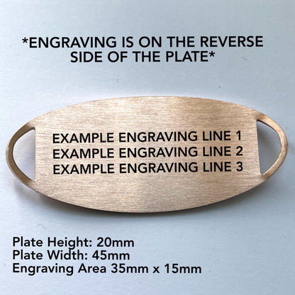 Spencer Tan & Rose Gold Genuine Leather Medical Alert ID Bracelet Free Personalised Engraving Custom Made by Shelley @buyamedicalalert.com