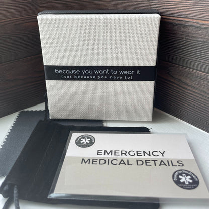 Spencer Tan & Rose Gold Genuine Leather Medical Alert ID Bracelet Free Personalised Engraving Custom Made by Shelley @buyamedicalalert.com