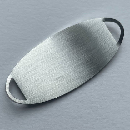 Stainless Steel Medical Alert Tag. Add to your own jewellery. Up to three lines of Personalised Engraving Included. By Buyamedicalalert.com