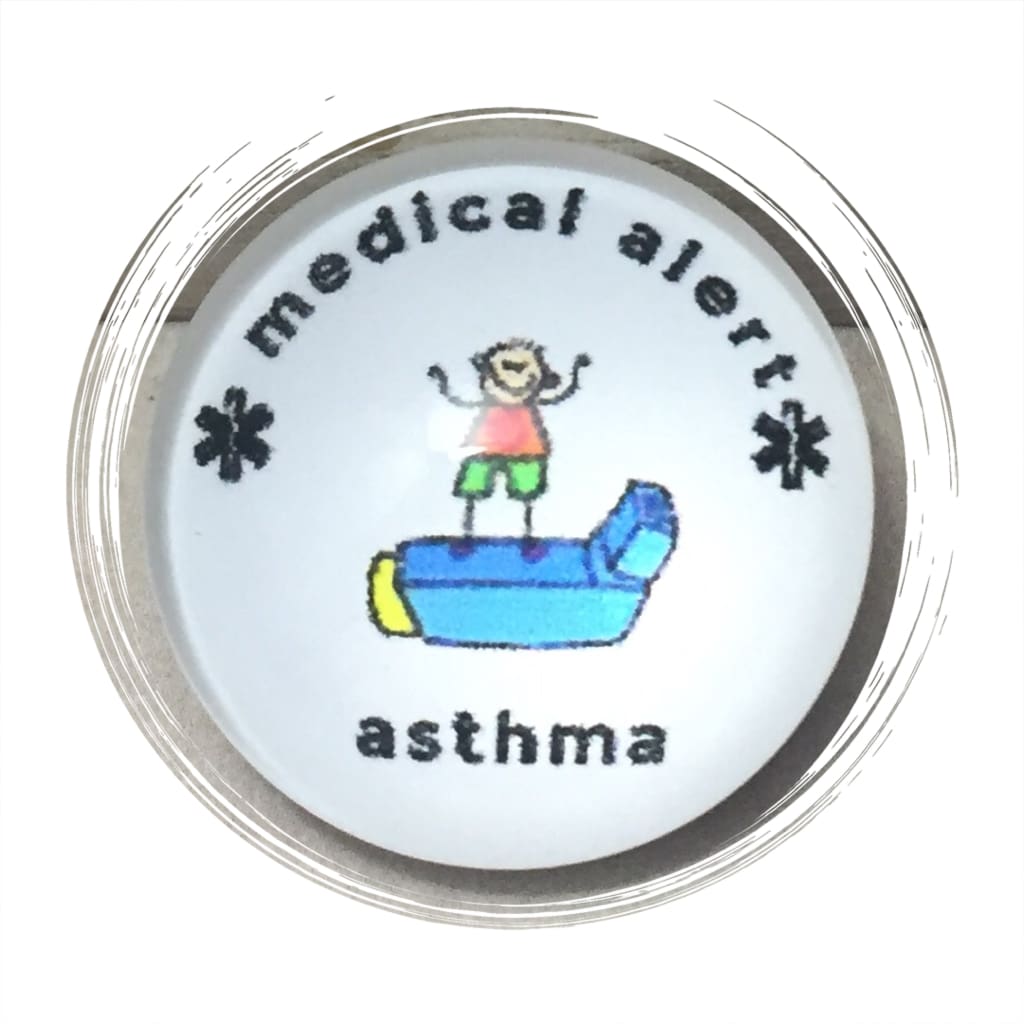 buyamedicalalert.com Childrens Asthma Snap Button