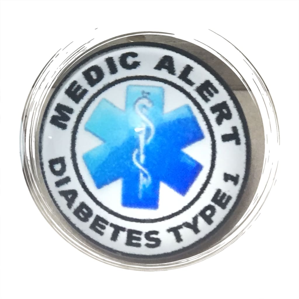 buyamedicalalert.com Diabetes Type 1 Snap Button