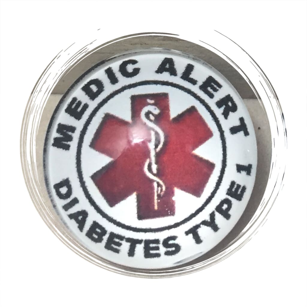 buyamedicalalert.com Diabetes Type 1 Snap Button